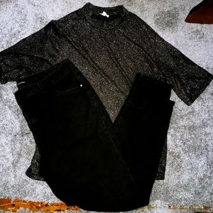 Outfit size extra large shirt and 16 jeans